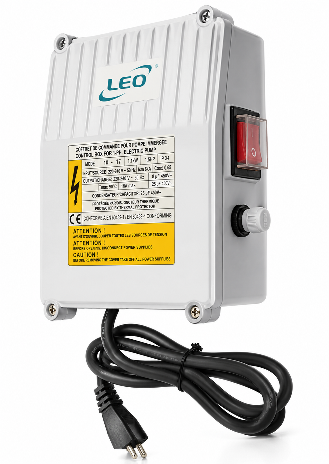 Tablero Eléctrico Control Box para Bomba Sumergible 2 HP LEO