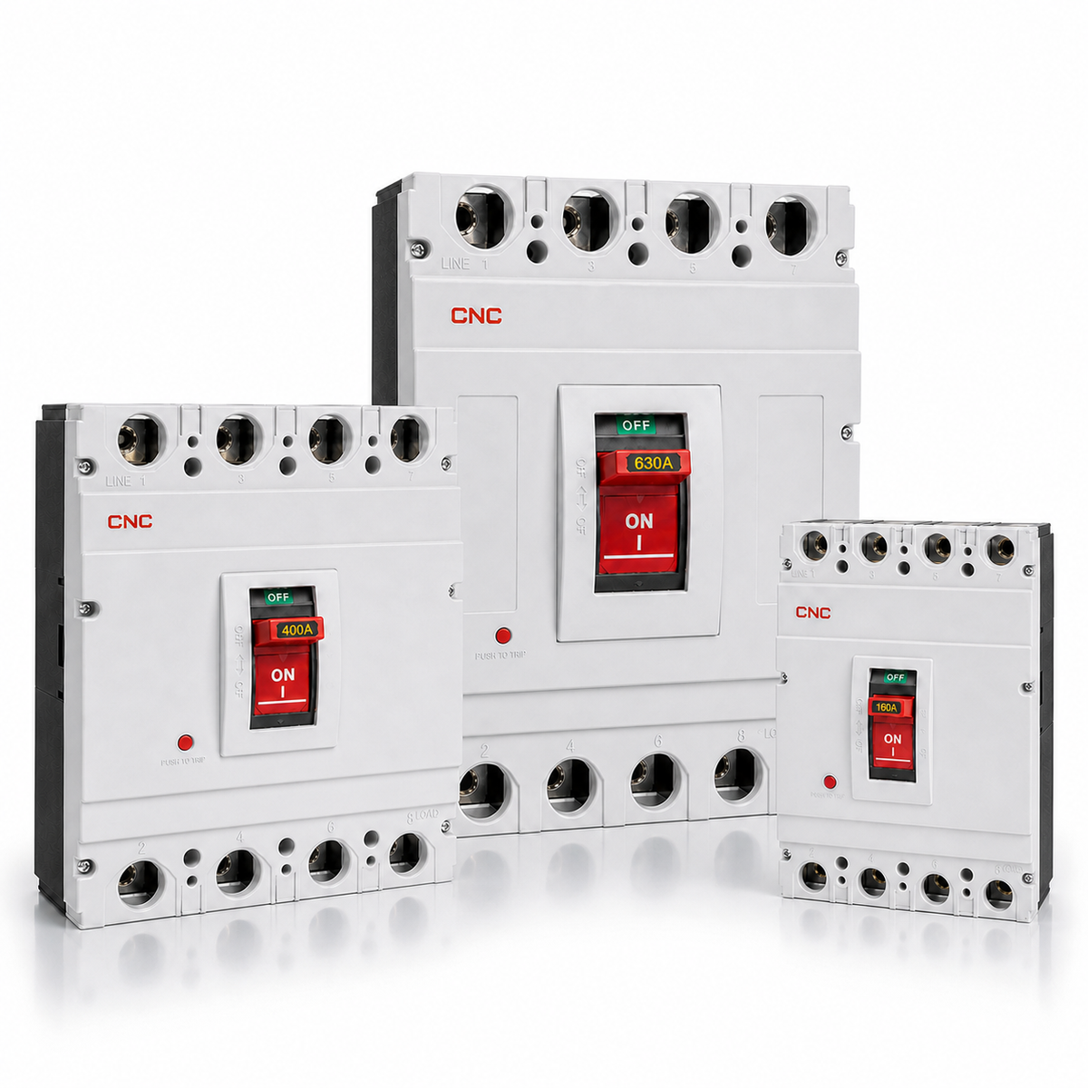 Interruptor Automático Caja Moldeada MCCB 4P 20 A 50 kA 400 V CNC