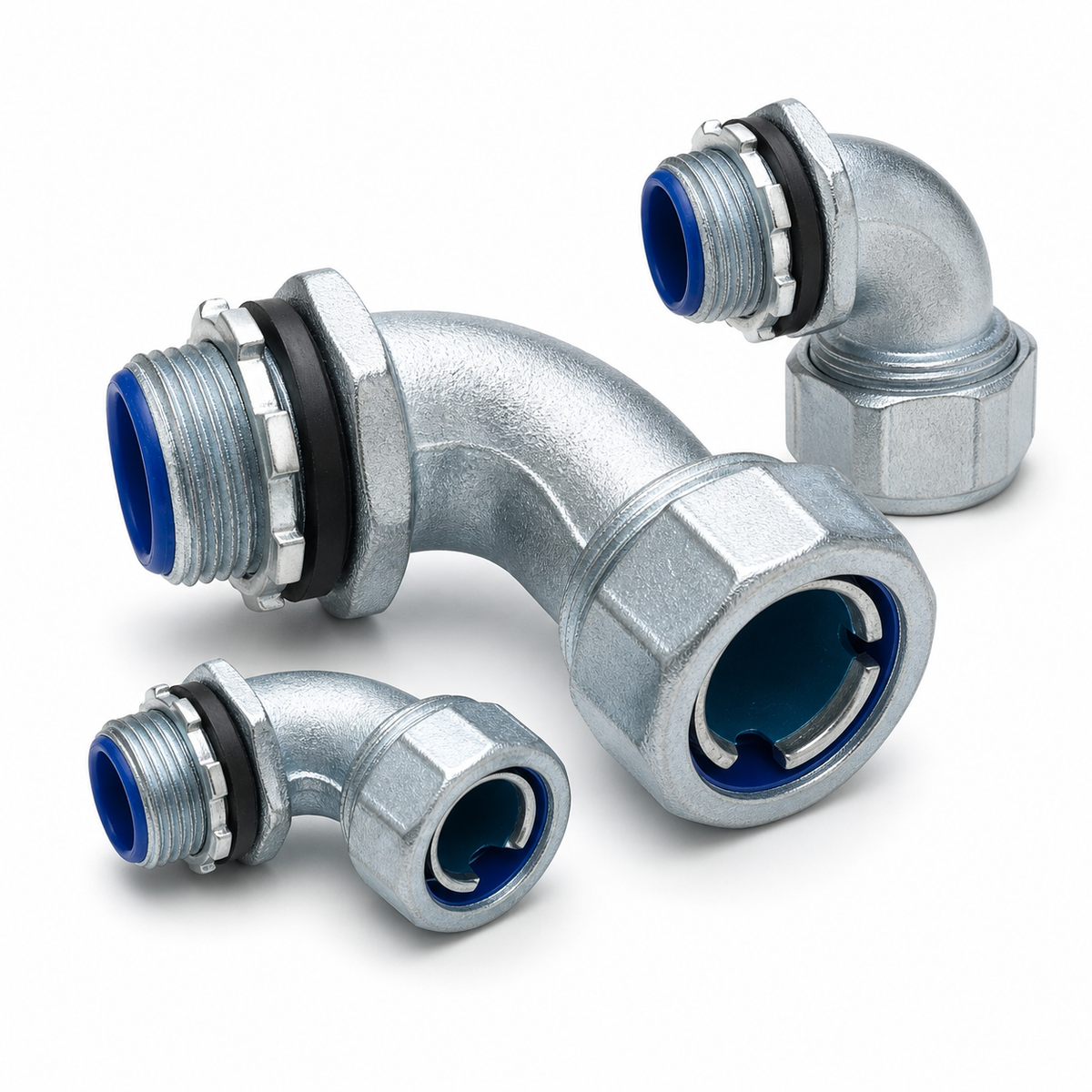 Terminal curvo 90 grados para conduit flexible 32 mm CNC