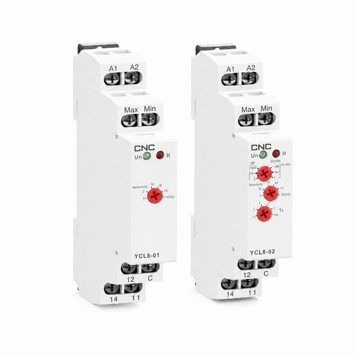 Relé Controlador de Nivel CNC YCL8-02 Multifunción 24-240 V AC/DC