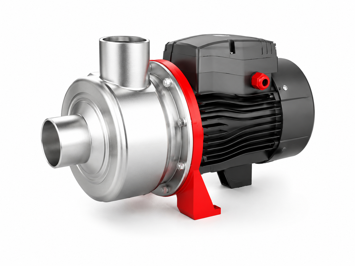 Bomba Centrífuga Inox Semi-Abierta Extracción Agua Impurezas 2 HP LEO ABK 200 380V (2" x 2")