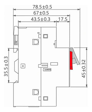 Guardamotor Regulable 4–6,3 A Térmico-Magnético 3 Polos CNC