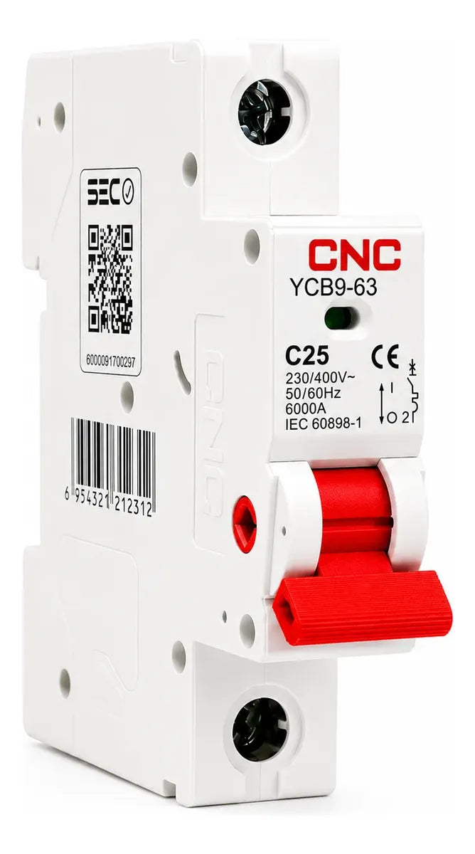 Interruptor Termomagnético 1P 16 A Curva C 6 kA 230 V CNC