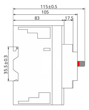 Guardamotor Regulable 4–6,3 A Térmico-Magnético 3 Polos CNC