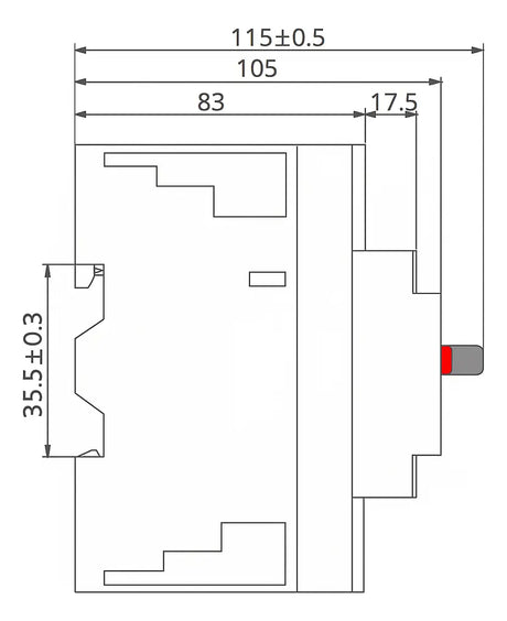 Guardamotor Regulable 1,6–2,5 A Térmico-Magnético 3 Polos CNC