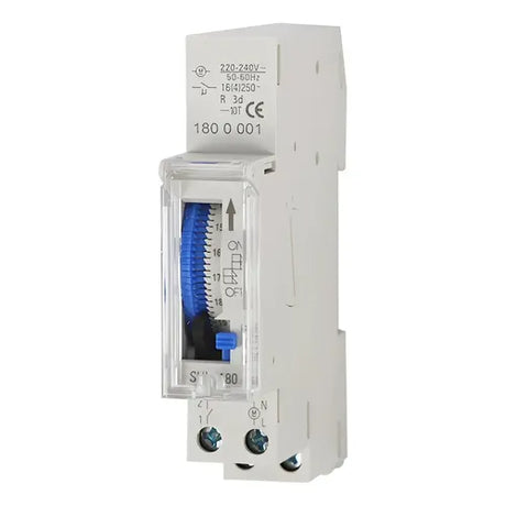 Reloj Horario Analógico CNC SUL180a 230 V AC 16 A Reserva 72 h