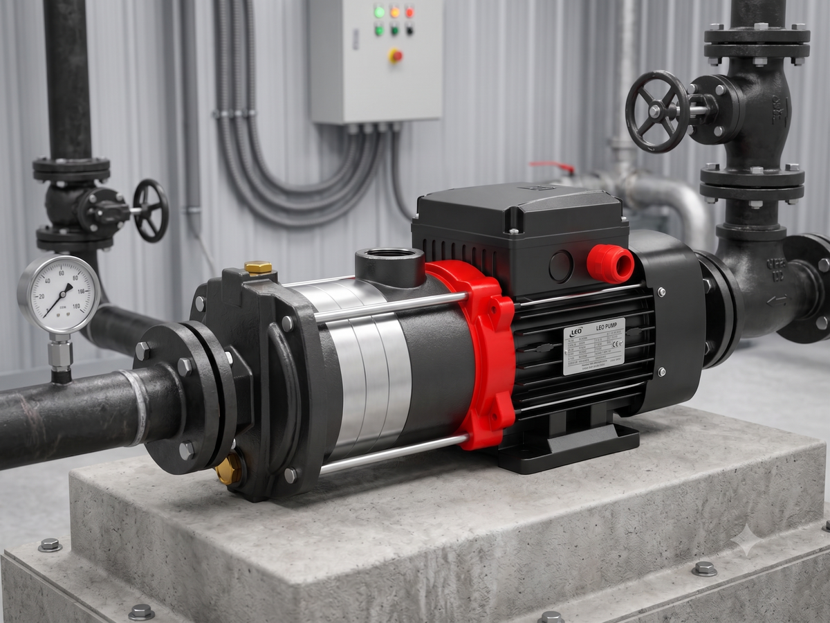 Bomba Centrífuga Multietapas Alto Caudal Climatización 3 HP LEO ECH 20-20 380V (2" x 2")