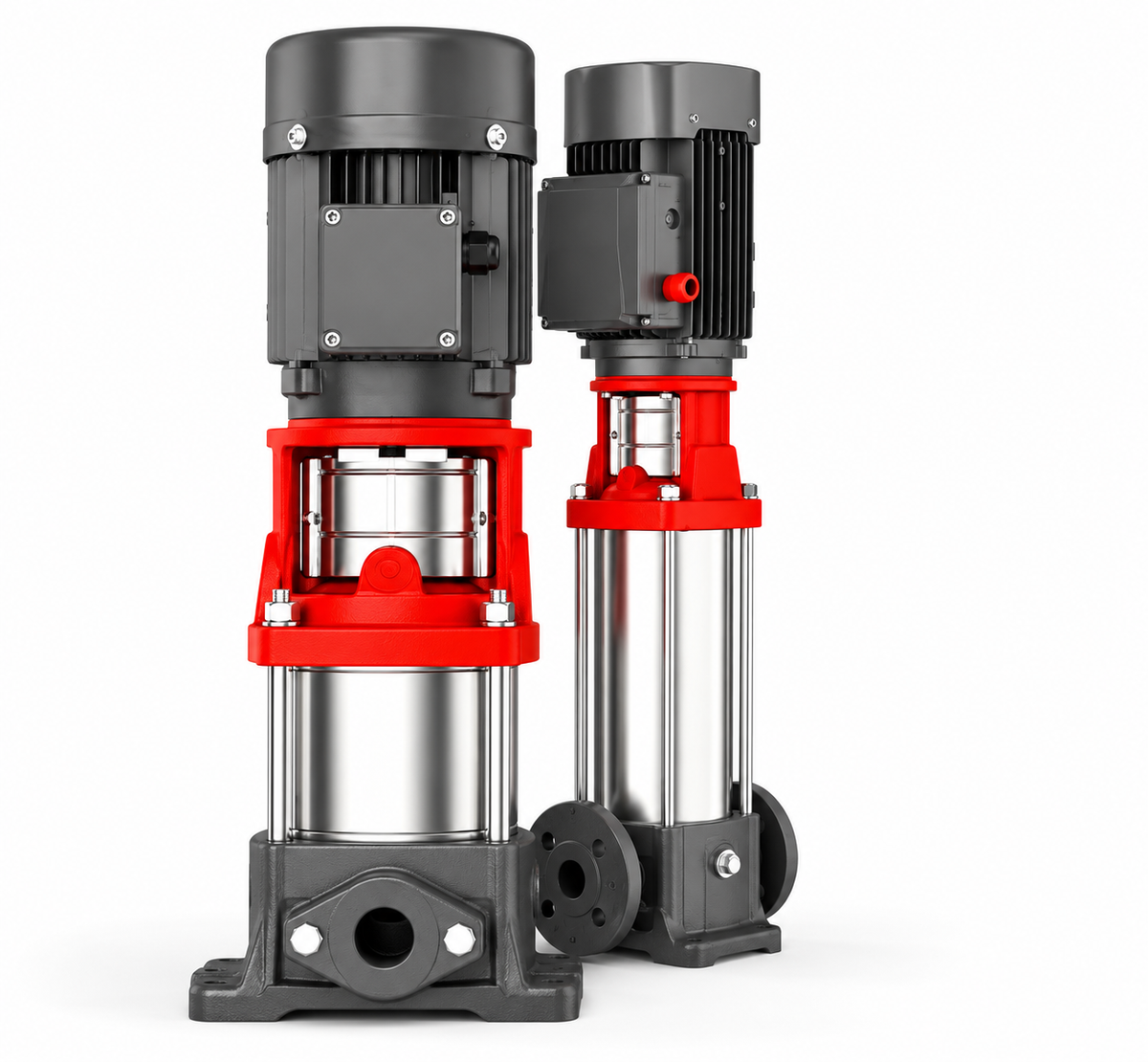 Bomba Vertical Multietapas Alta Presión 0,5 HP LEO LVR 1-7 380V (DN 25)