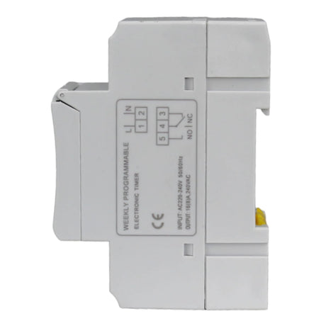 Reloj Horario Digital CNC TP8A16 220 V AC 16 A Programación Semanal